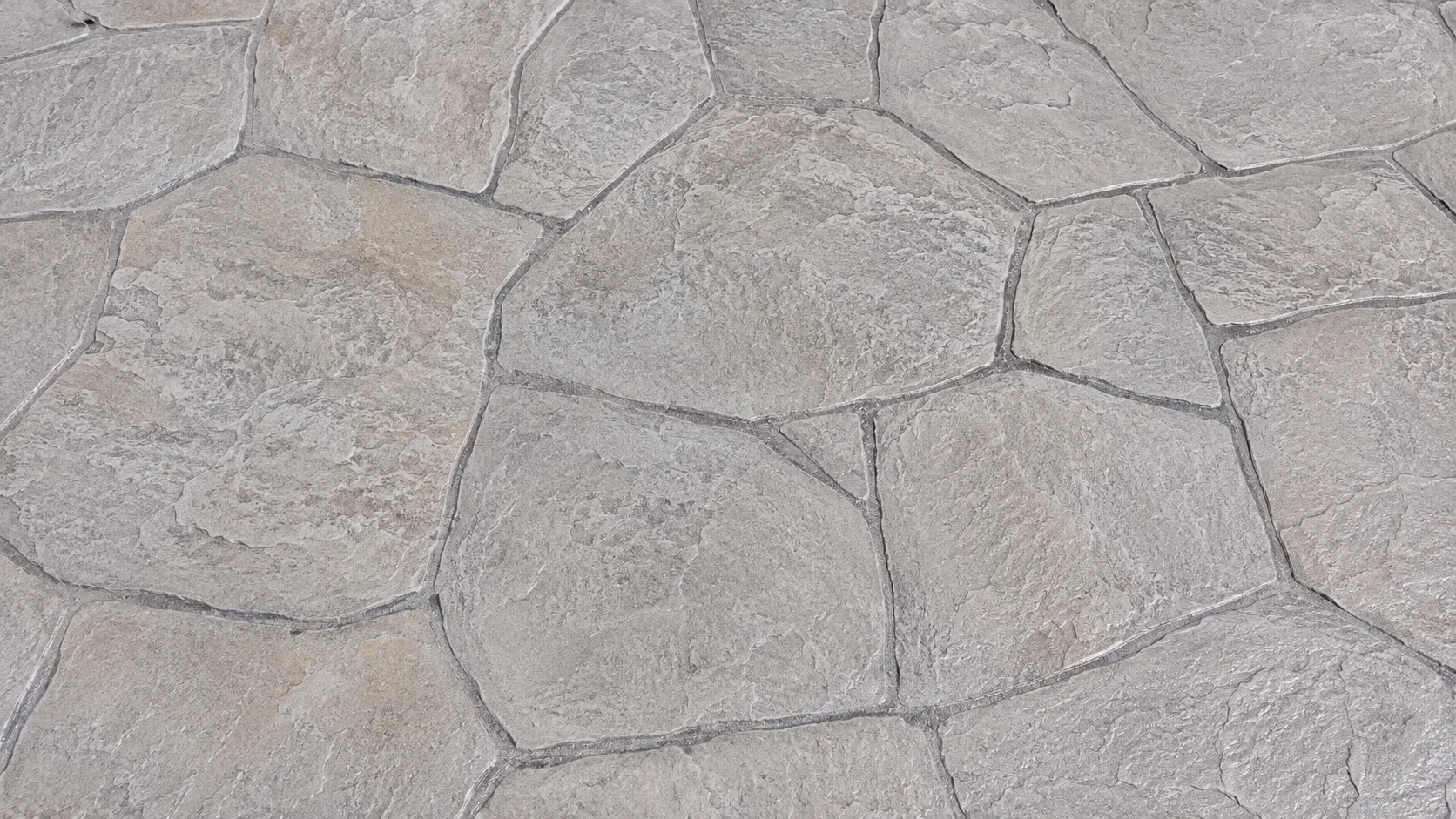 Stamped decorative concrete driveway texture