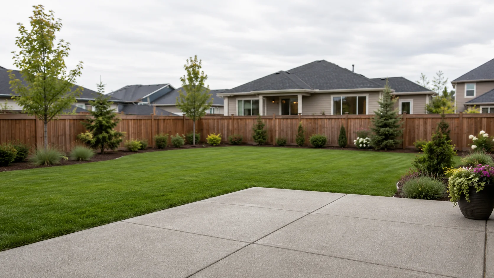 Florida HOA community homes and driveways