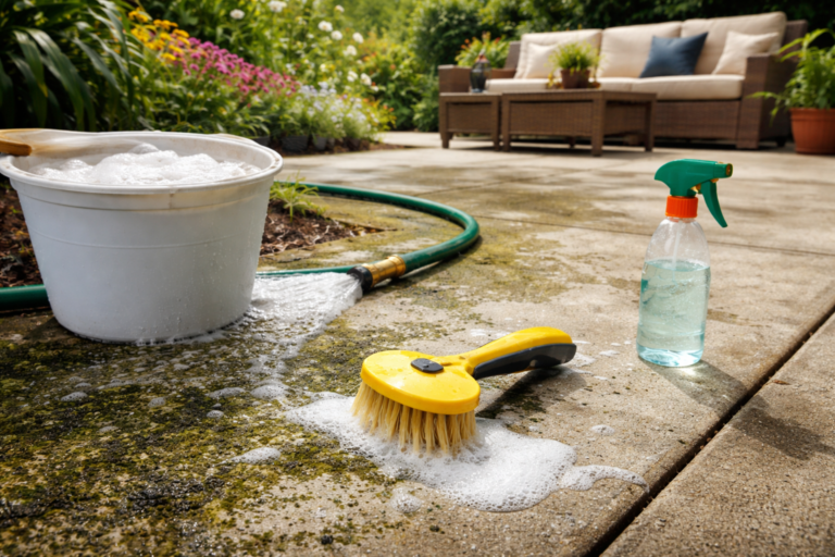 How to Remove Mold from Concrete Patio