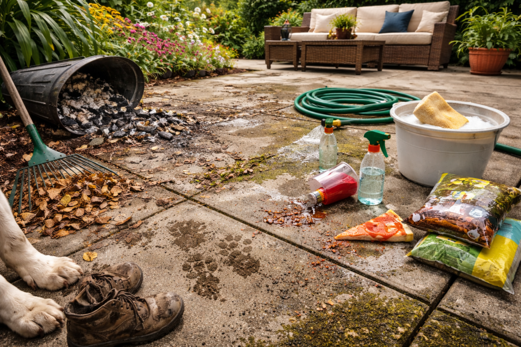 Why Concrete Patios Get Dirty and What You Can Do About It