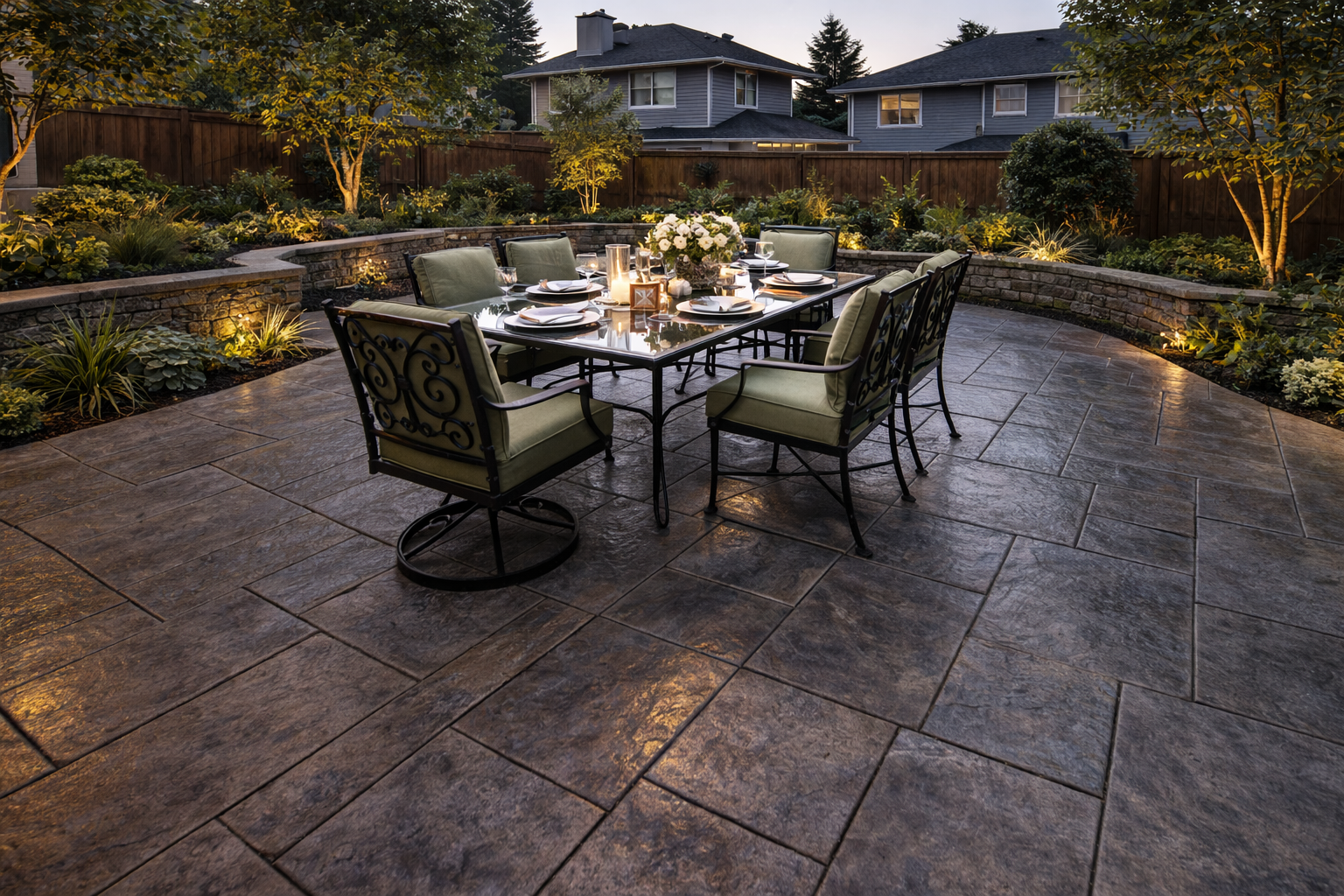 Ashlar Slate Stamped Pattern