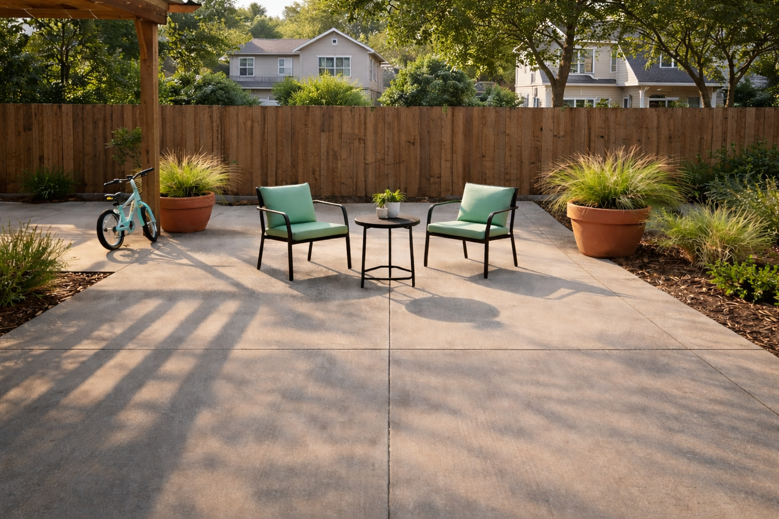 Classic Broom-Finished Patio