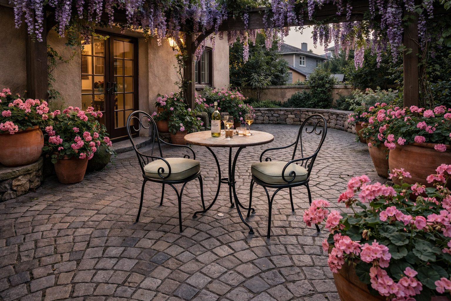 Cobblestone Stamped Concrete