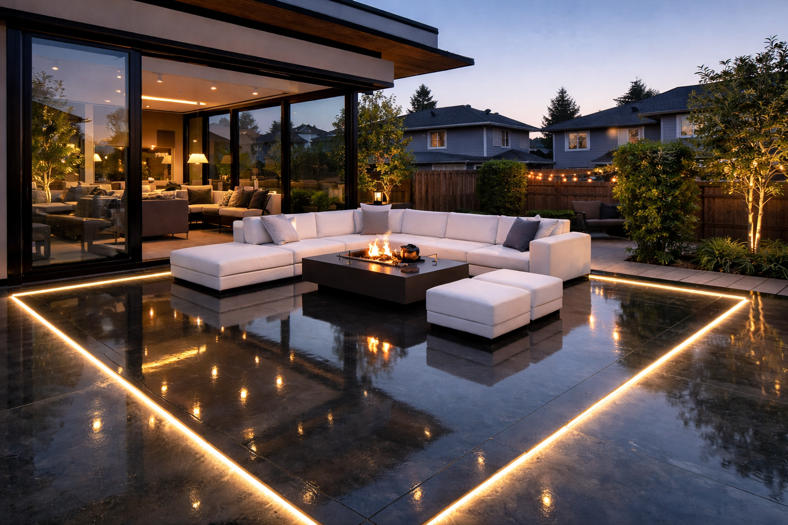 Polished Concrete Patio