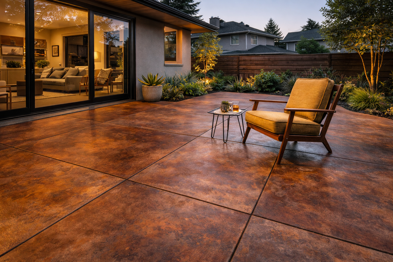 Stained Concrete Patio