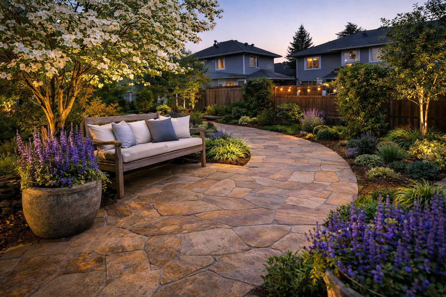 Stamped Flagstone Pattern