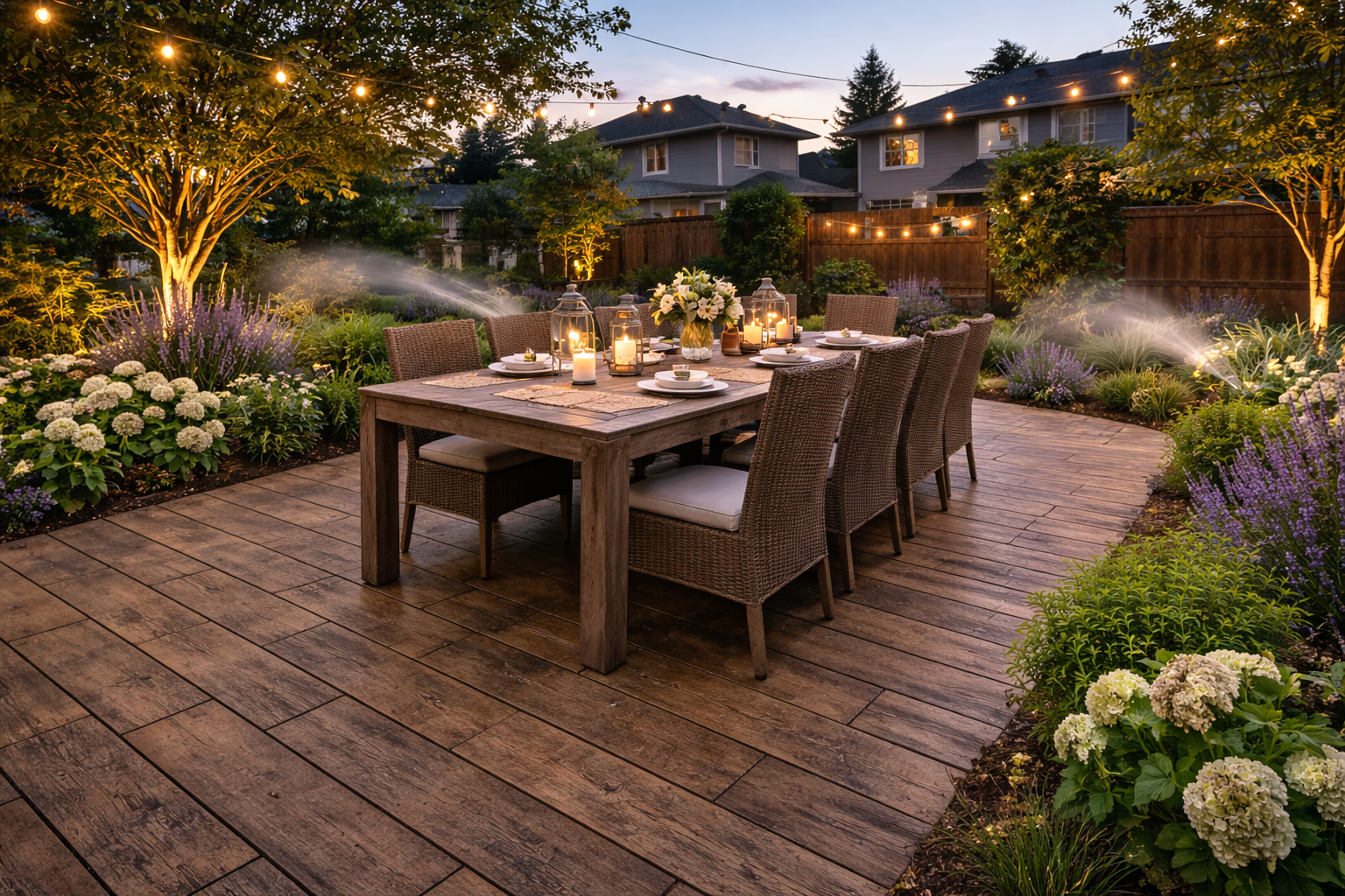 Wood Plank Stamped Concrete